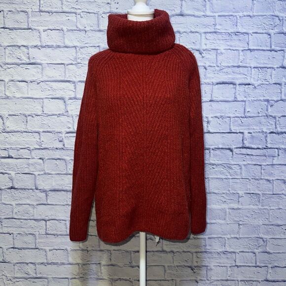 Madewell ribbed turtleneck chunky sweater - Picture 3 of 13